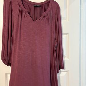 Plum 3/4 length tunic by Lane Bryant